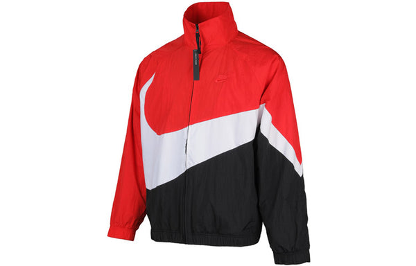 Куртка as men's sportswear hbr jkt jacket wvn stmt 'red white black' Nike, красный — фото 3