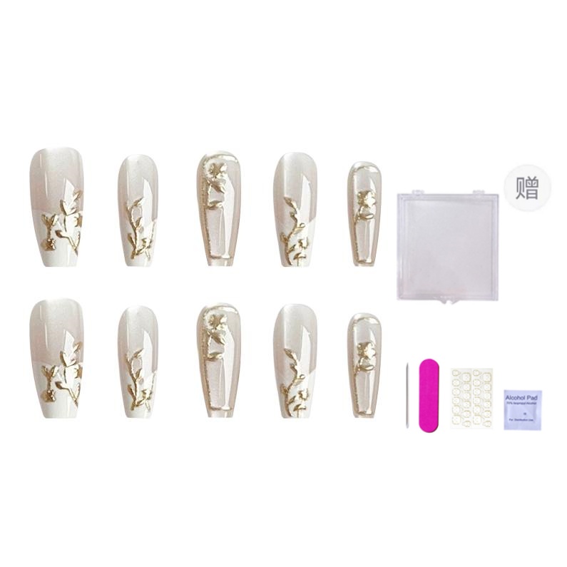 

Китайский стиль позолоченная цветочная лоза новая китайская стиль дзен тушь искусственный ноготь средняя лестница 24mm ORANOT, Long Ladder Xs, Suitable For Small Hands[Includes Storage Box]14-10-11-10-7