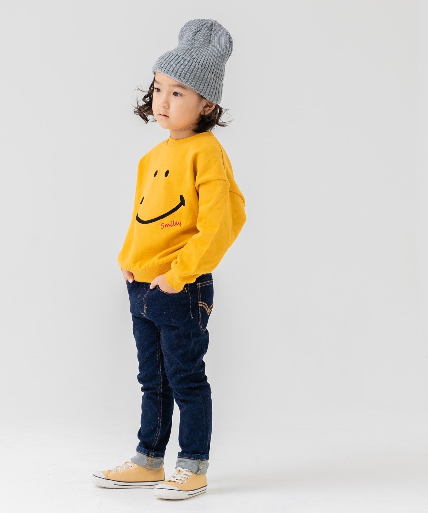 Флисовая толстовка со смайликом Smiley Face, Yellow — фото 3