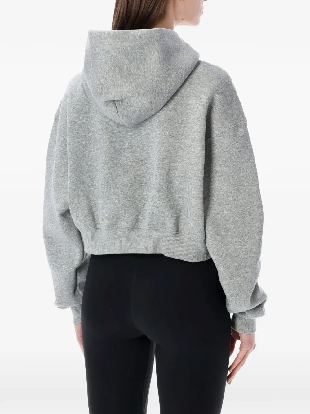 Укороченное худи на пуговицах Nike, серый — фото 2