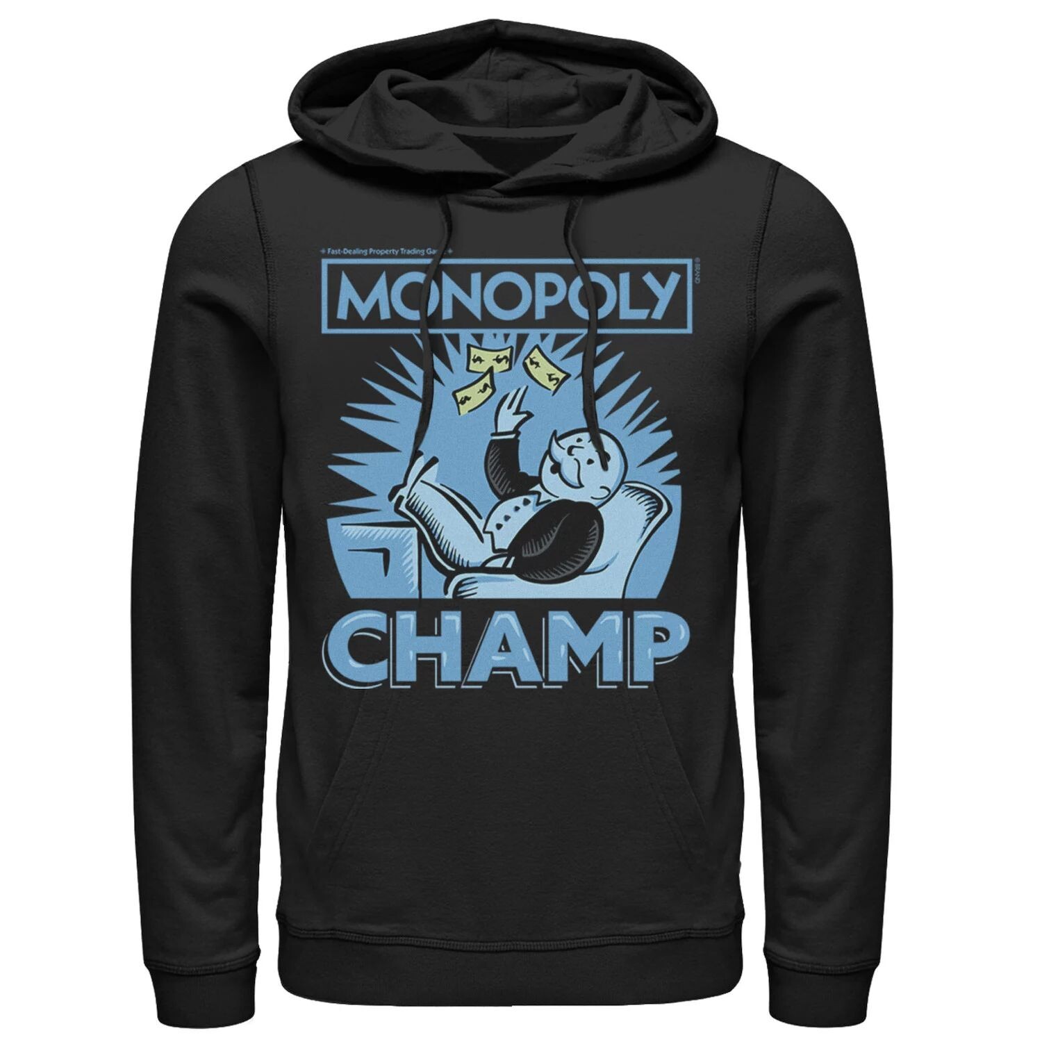 

Мужская толстовка с капюшоном Monopoly Champ Money Toss Licensed Character