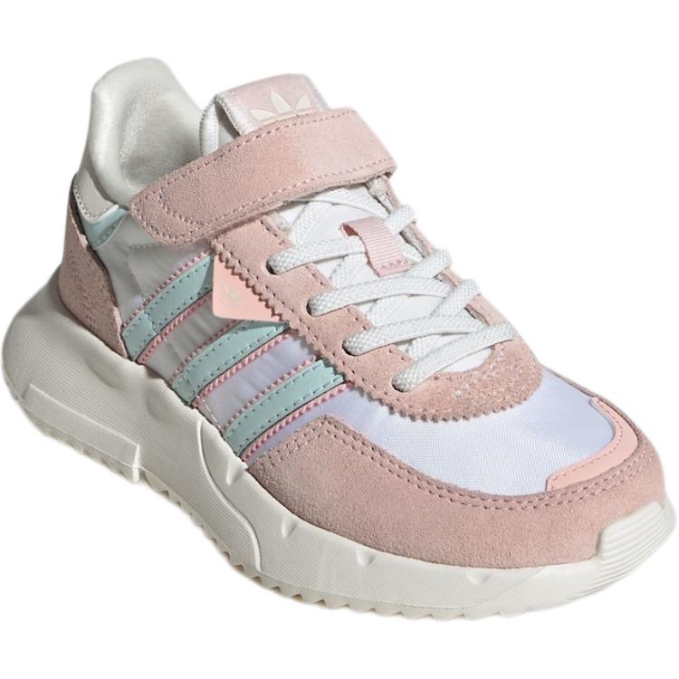 Детские кроссовки Retropy F2 для детей Adidas Originals, белый/мятный/розовый/зеленый — фото 4