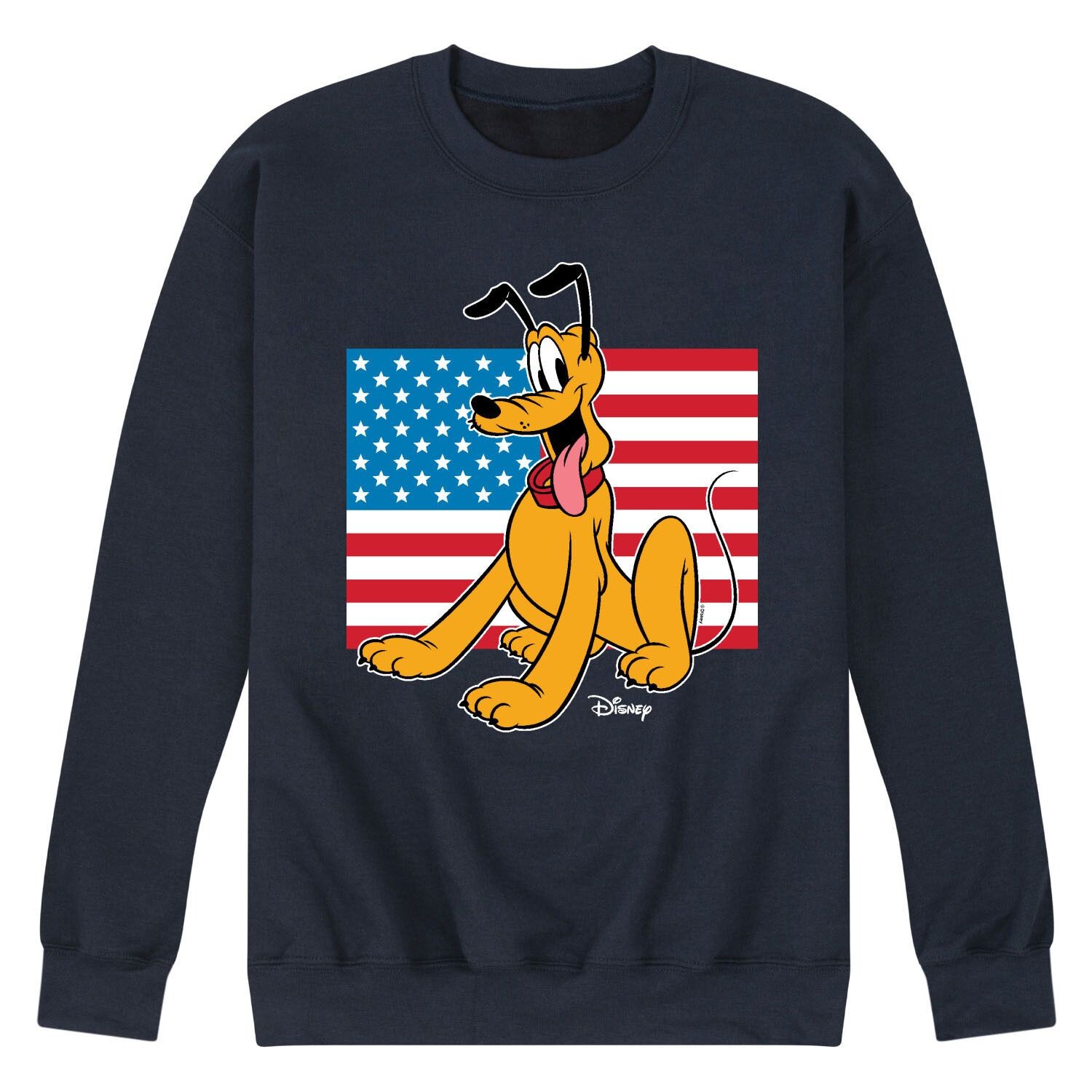 

Мужской флисовый свитшот Disney's Pluto с флагом США Licensed Character