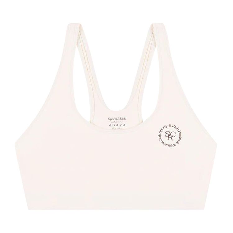 

Спортивный бюстгальтер Sporty & Rich Sporty & Rich SRHWC Sports Bra Cream, белый