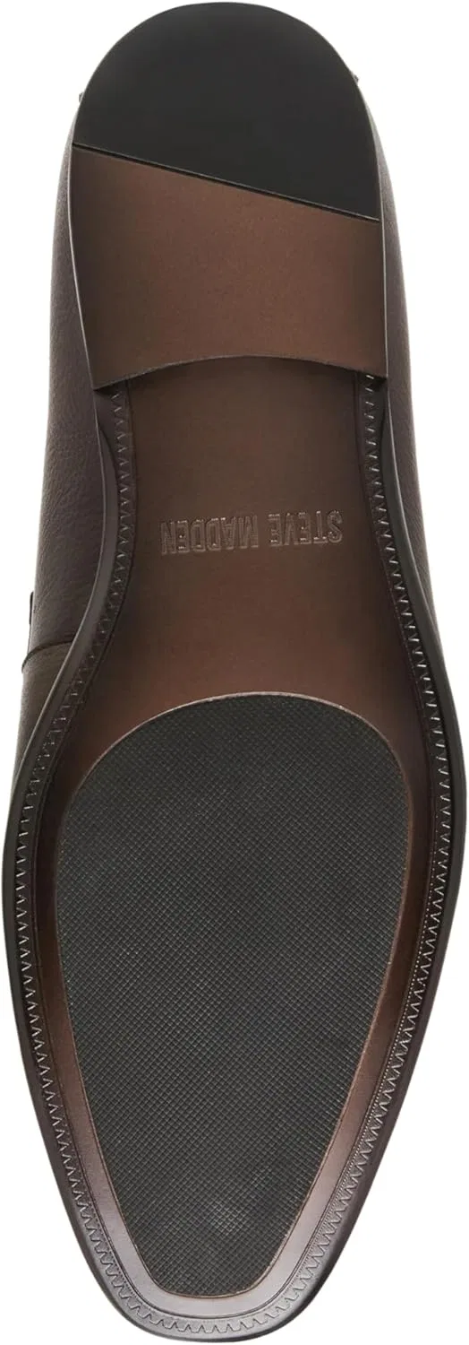 Лоферы мужские Steve Madden, коричневая кожа — фото 4