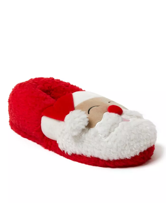 Мужские унисекс домашние тапочки с закрытой пяткой - Santa Dearfoams, красный — фото 2