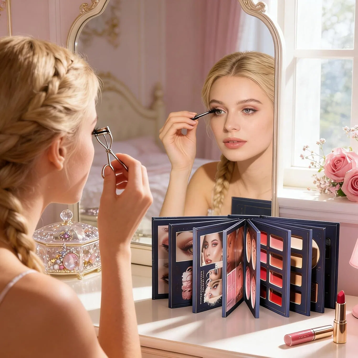Палетка теней Multifunctional Makeup Palette, мультиколор, 67 цветов — фото 2