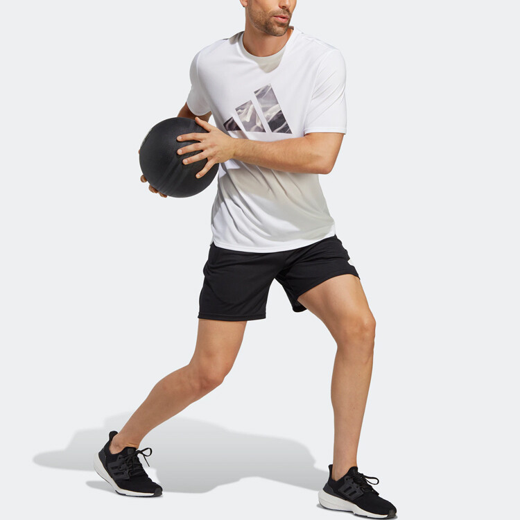 Футболка Hiit мужская белая Adidas, белый — фото 4