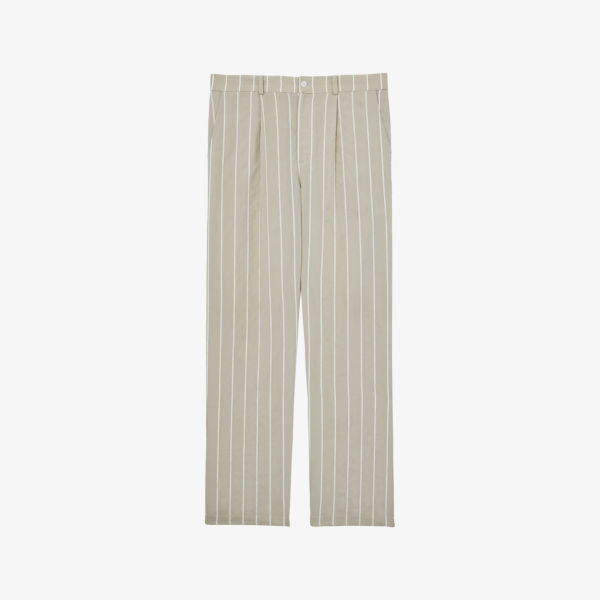 

Reiss x Ché Angus брюки из полосатой ткани Reiss, цвет stone
