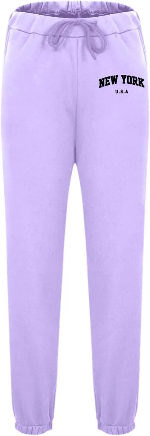 Спортивный костюм с принтом, бренд Generic, New York-light Purple — фото 3