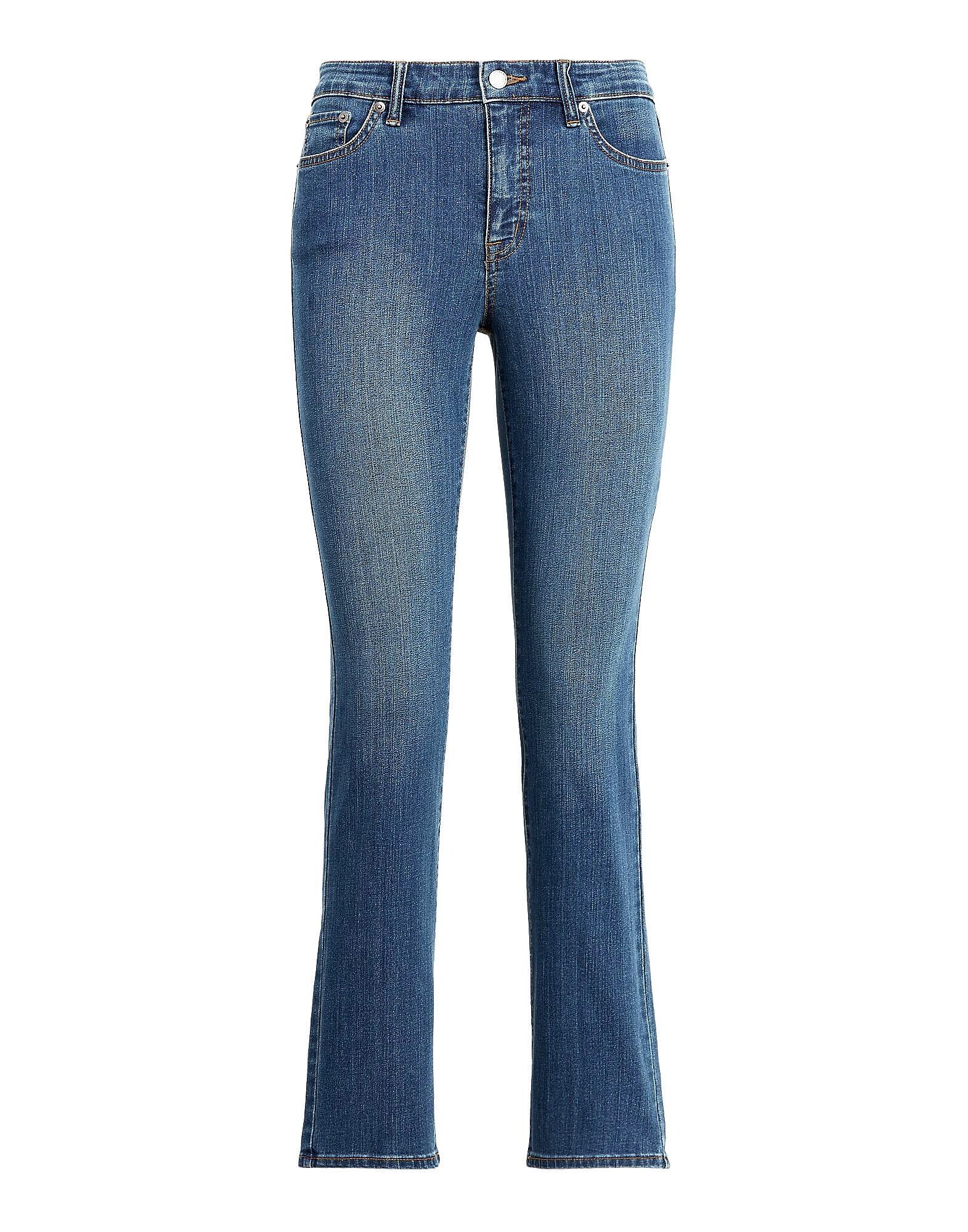 

Джинсы Mid-Rise Straight Jean Ralph Lauren, синий
