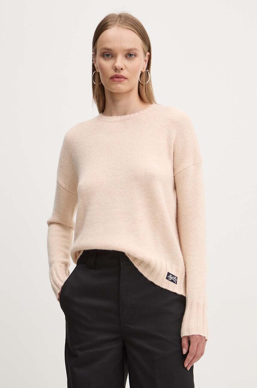 

Свитер из смесовой шерсти Superdry, оранжевый