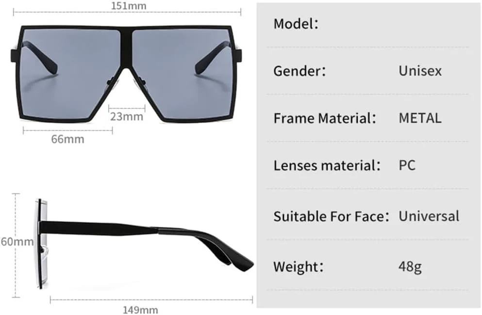 

Большие солнцезащитные очки для женщин, массивная металлическая оправа, винтажные солнцезащитные очки для мужчин, зеркальные солнцезащитные очки UV400 LANGSER, 3