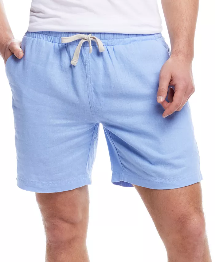 

Мужские шорты с завязками из смесового льна Weatherproof Vintage, синий