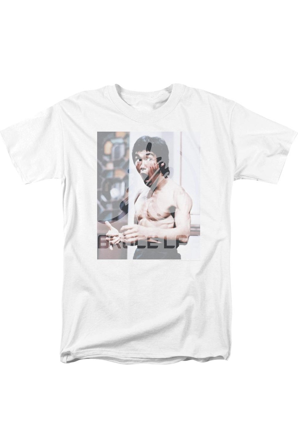 

Футболка с коротким рукавом для взрослых Bruce Lee Revving Up Gildan, белый