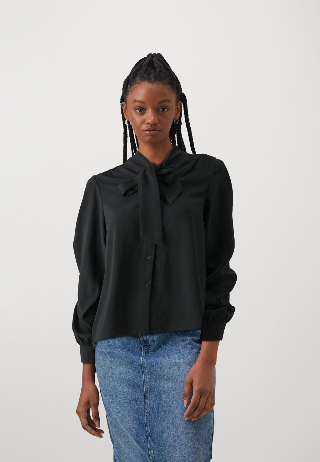 

Блузка-рубашка ONLKIAH TIE ONLY, цвет black