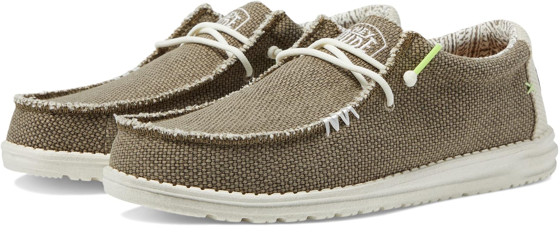 

Кроссовки Hey Dude Wally Braided Slip-On Casual Shoes, цвет Fossil
