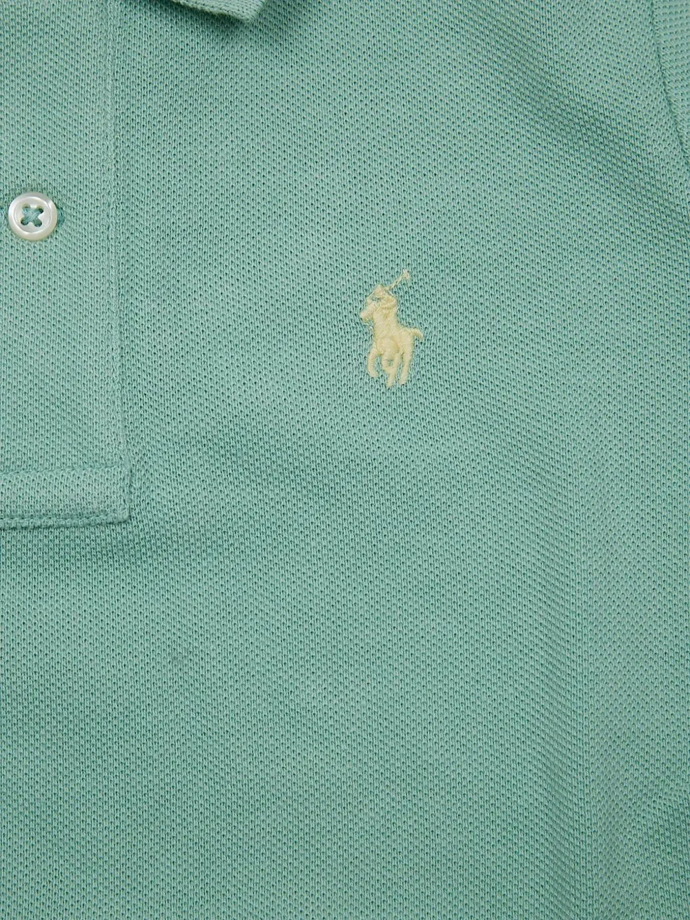 Рубашка поло The Iconic Polo Ralph Lauren Kids, зеленый — фото 3