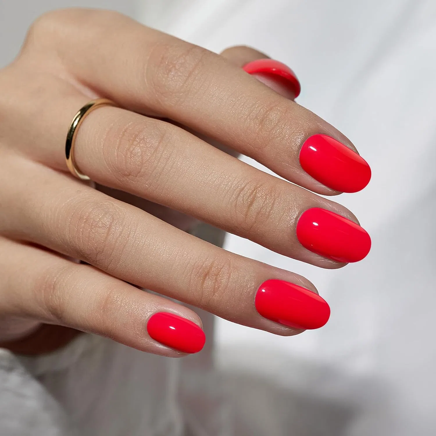 Накладные ногти BTArtbox Press On-Nails, короткие, лососево-розовые Btartbox, A-Tomato Tango — фото 2