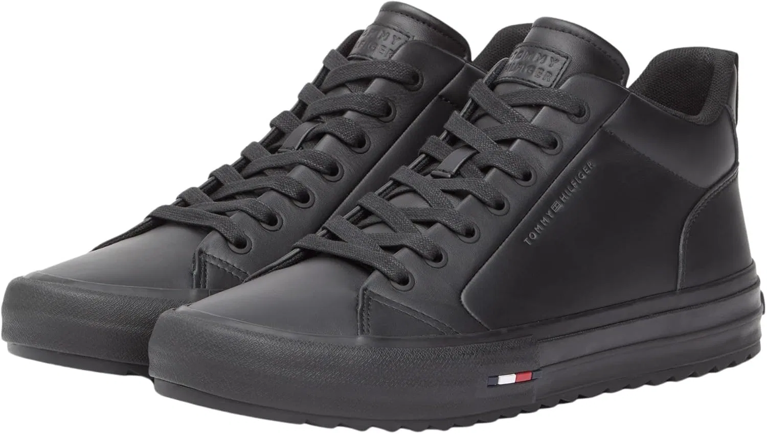 Мужские бутсы Tommy Hilfiger Nu Harlem Street Cleat 3a Fm0fm05704 средней высоты, Black — фото 4