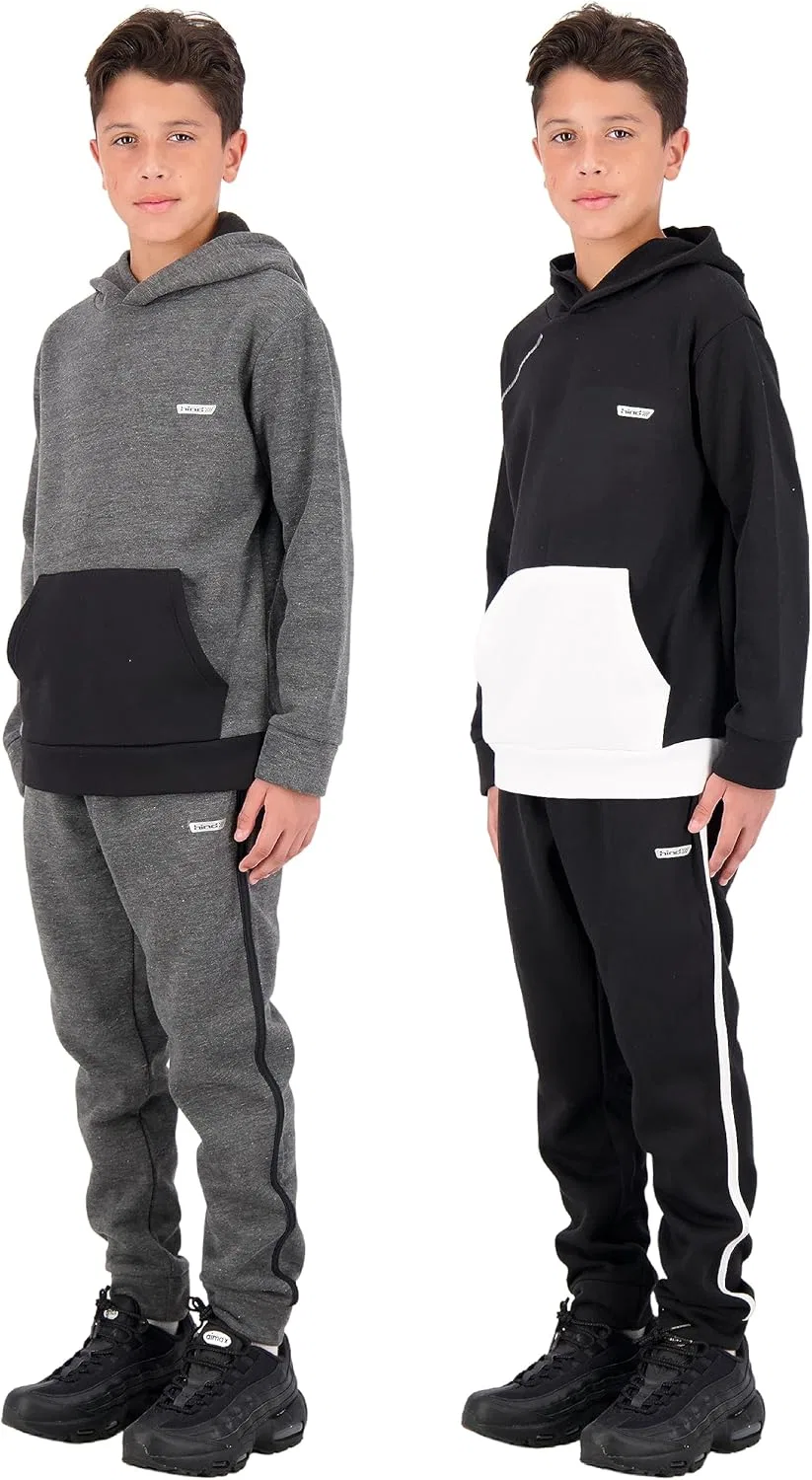 Детский спортивный костюм из полиэстера Hind, 2 предмета, Charcoal Heather-black — фото 2