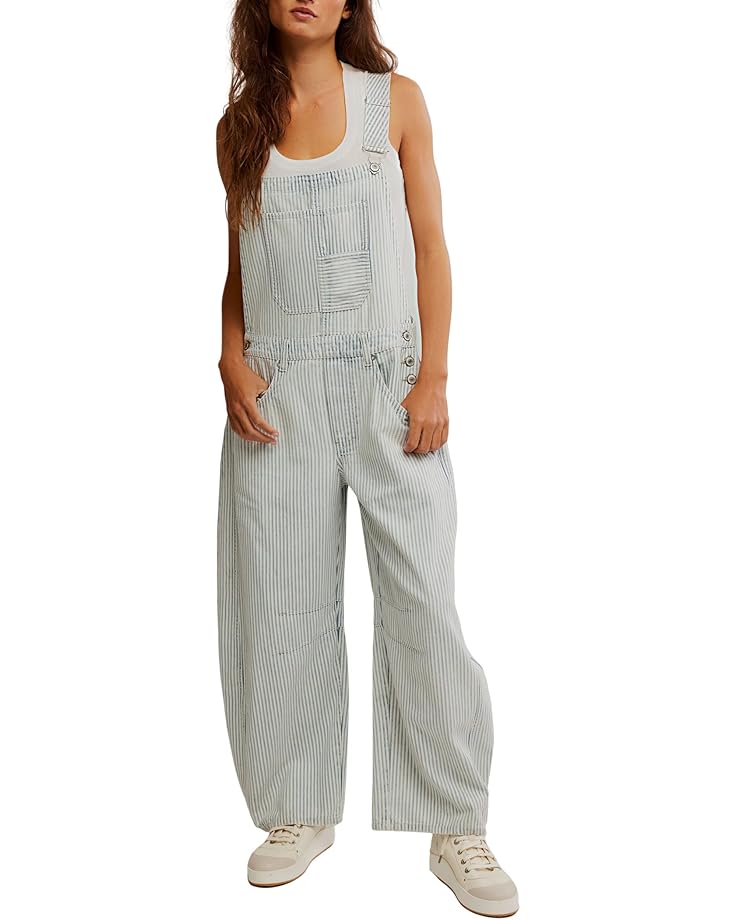

Комбинезон Free People Good Luck Stripe Overall, цвет Indigo Railroad