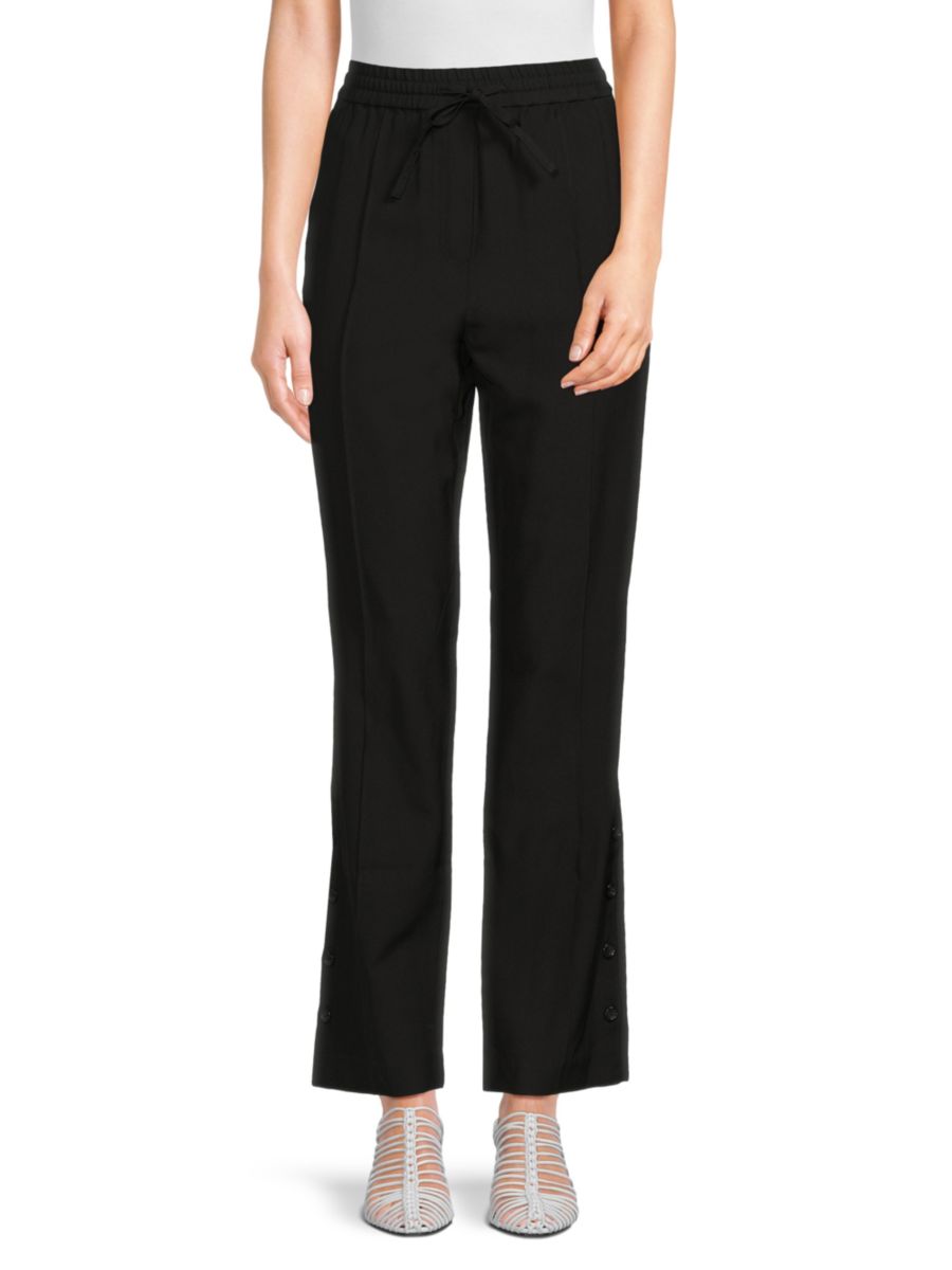 

Брюки из шерстяной смеси с завязками 3.1 Phillip Lim, черный
