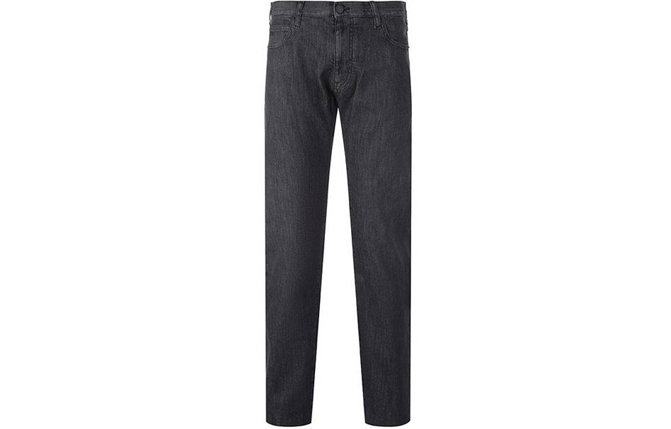 Джинсы J45 Regular Fit с эффектом поношенности, 8 унций EMPORIO ARMANI, серый — фото 3