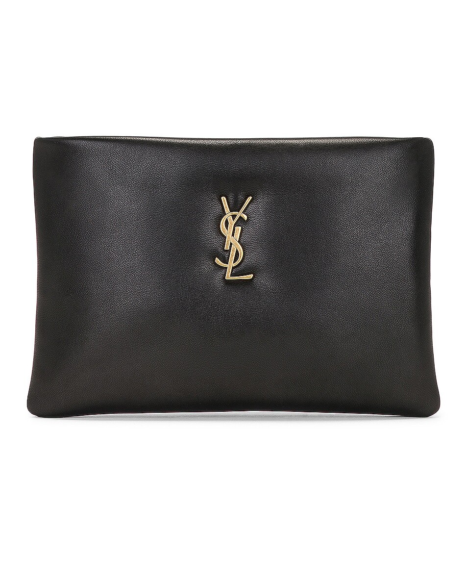 

Сумка Saint Laurent Small Calypso Pillow Pouch, нуар
