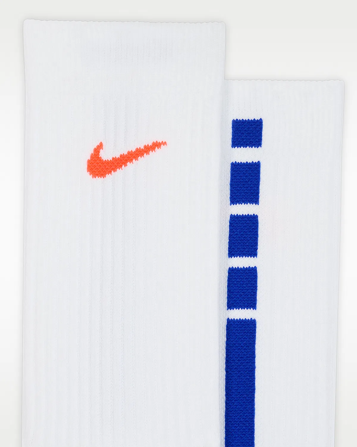 Носки Nike Elite 2.0 с амортизацией (1 пара), White/Racer Blue/Light Aqua/Bright Crimson — фото 4
