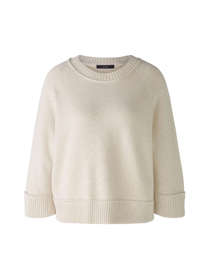 

Пуловер Oui Pullover, цвет light beige mel