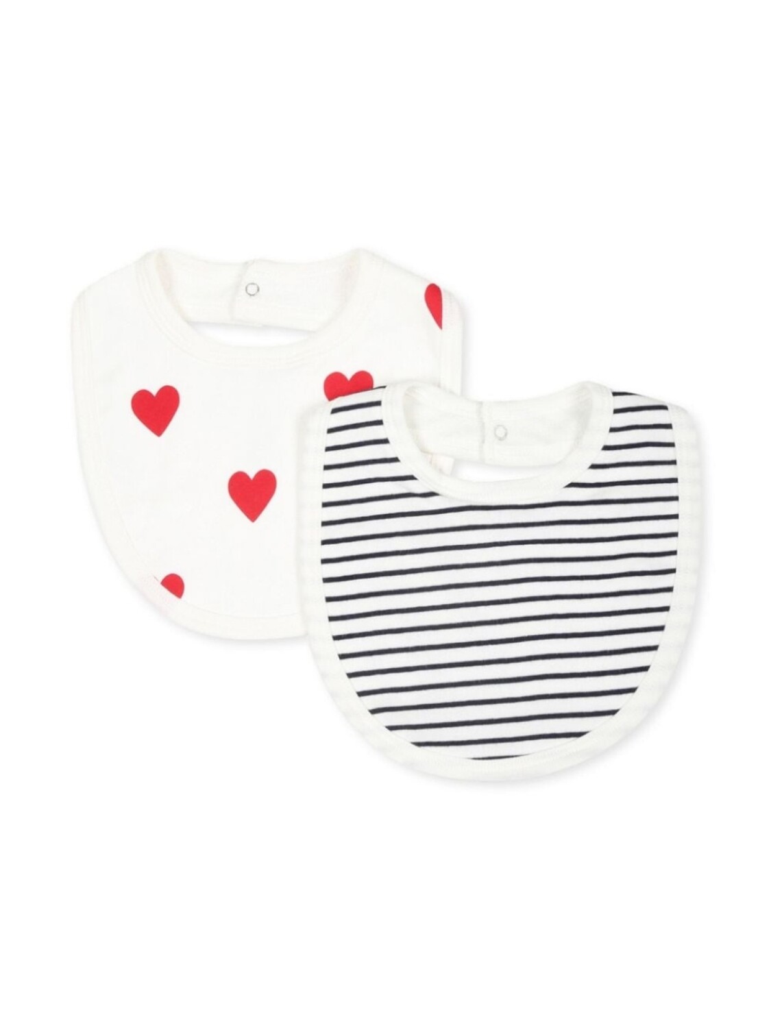 

Petit Bateau комплект из двух нагрудников, белый