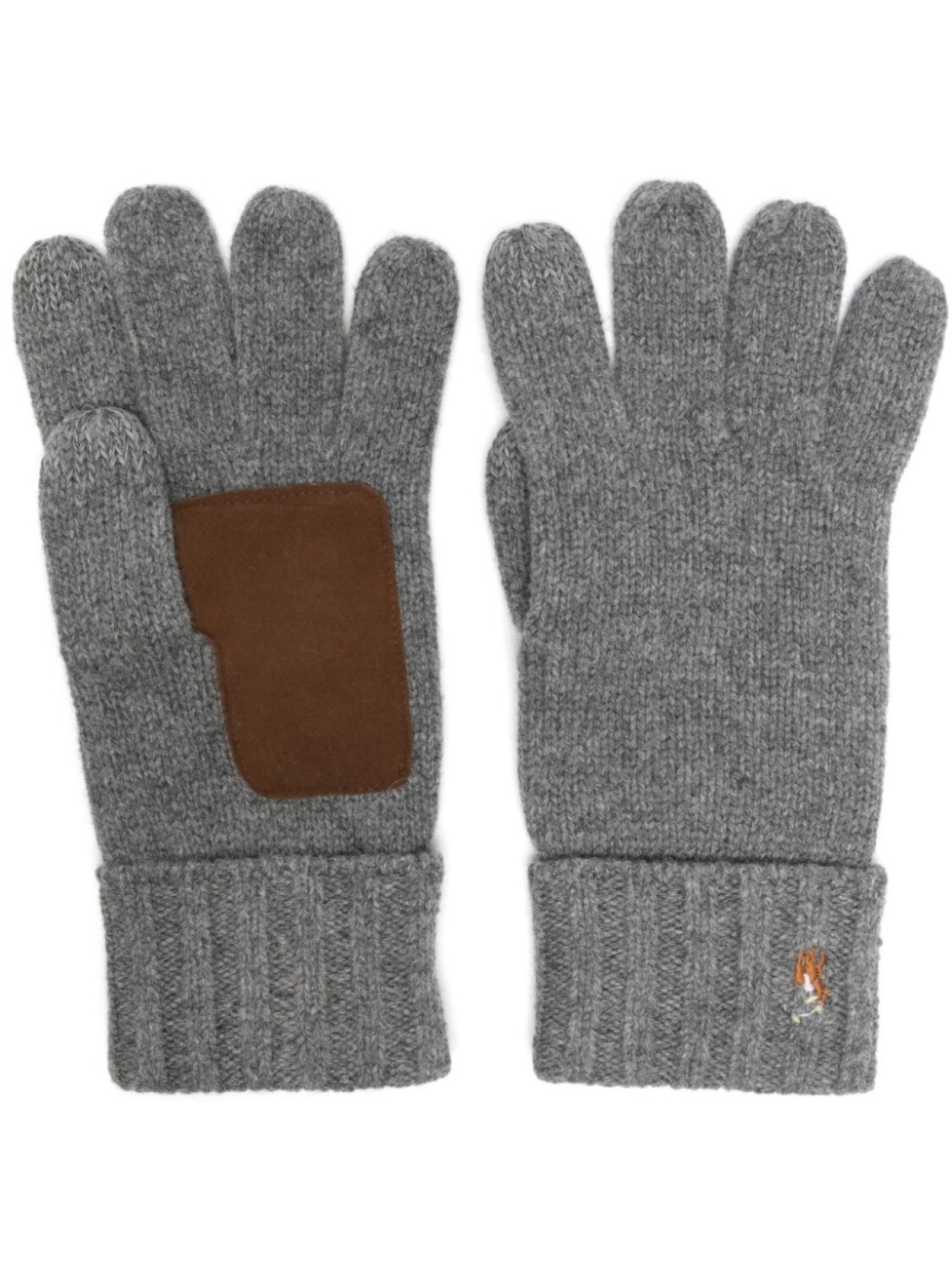 

Перчатки из мериносовой шерсти Polo Ralph Lauren, серый