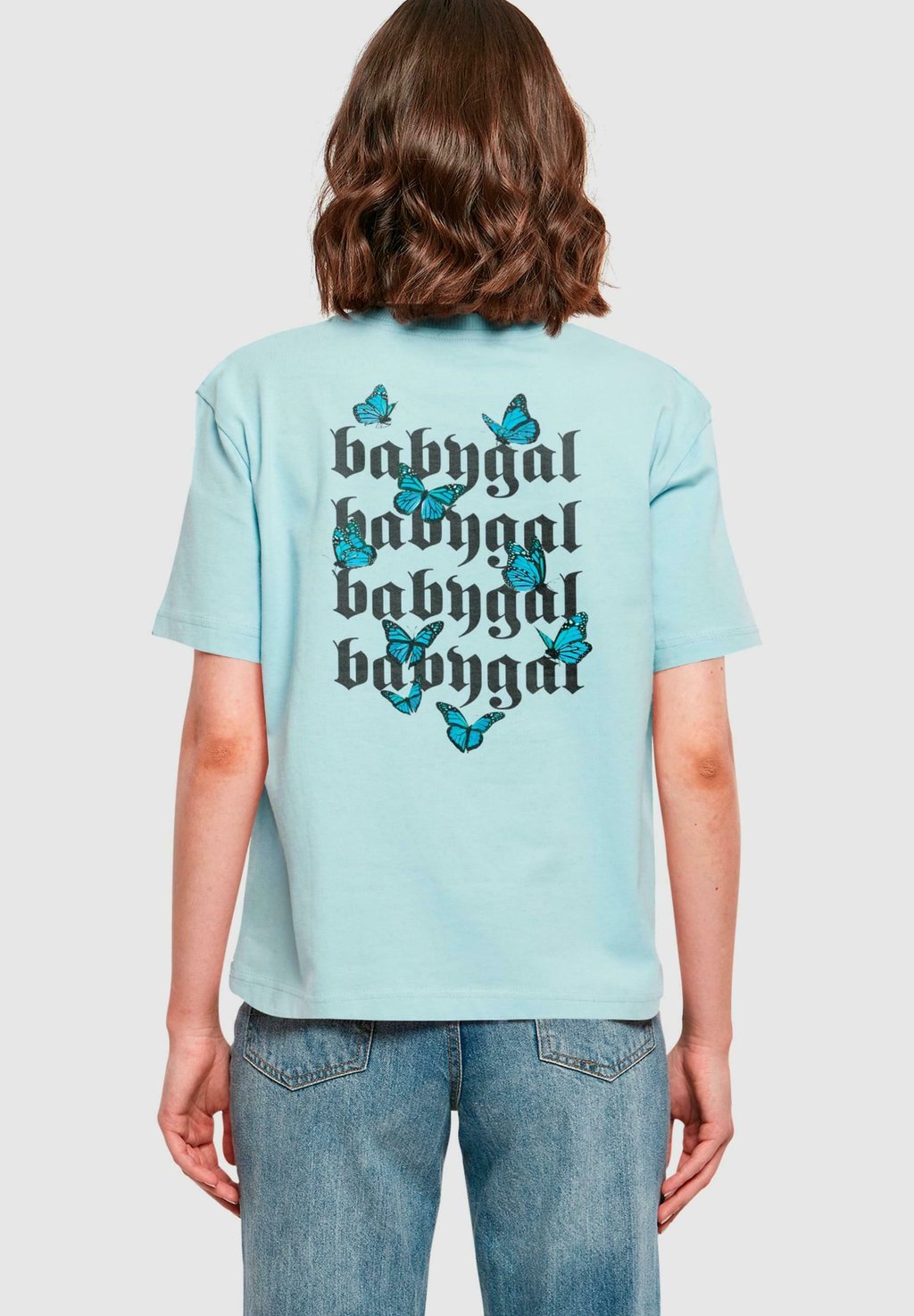 

Футболка с принтом BABYGAL Mister Tee, синий