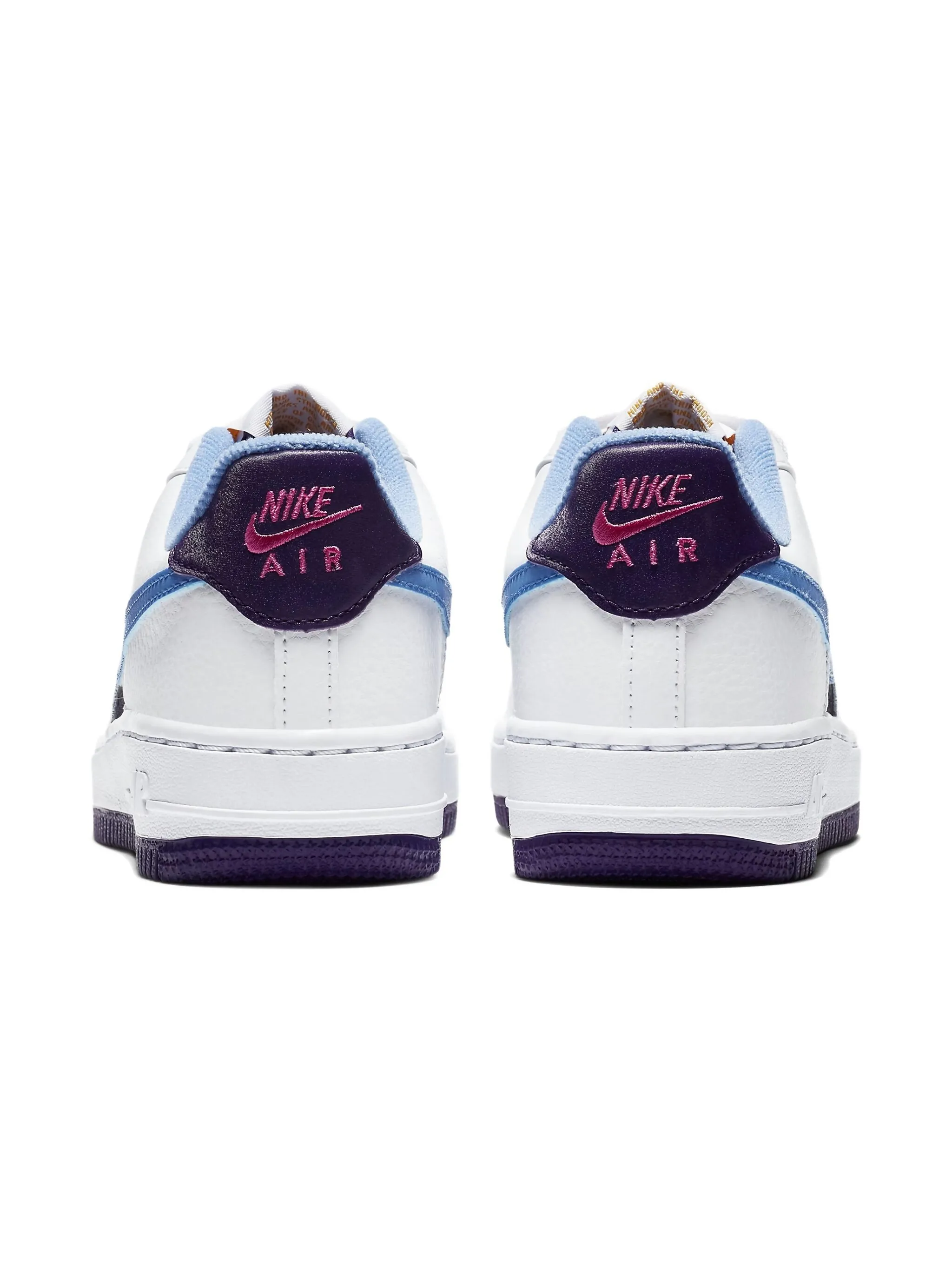 Кроссовки Air Force 1 LV8 HO20 Eggplant Nike Kids, белый — фото 4