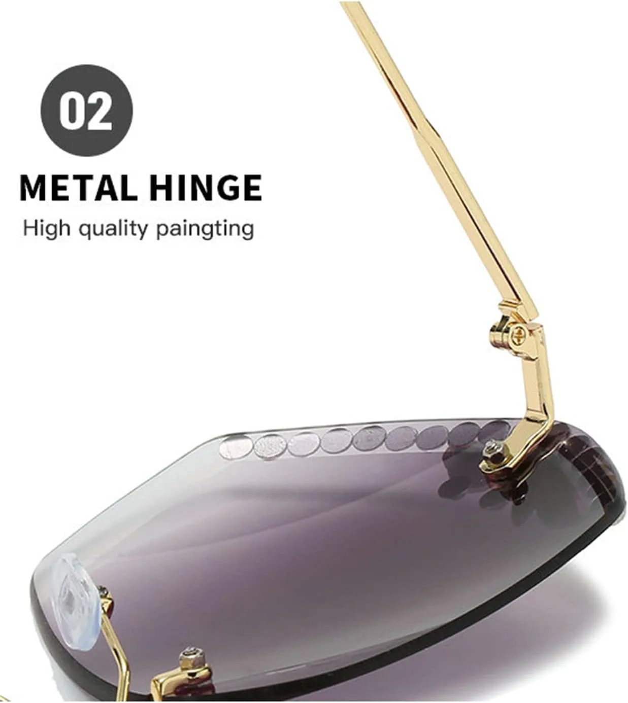 

Willochra 2023 Роскошные винтажные солнцезащитные очки без оправы со стразами для женщин и мужчин, модные солнцезащитные очки с градиентными линзами, Purple Pink