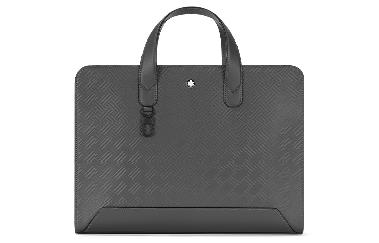 

MONTBLANC Портфель из коровьей кожи, элегантный серый, мужской, через плечо