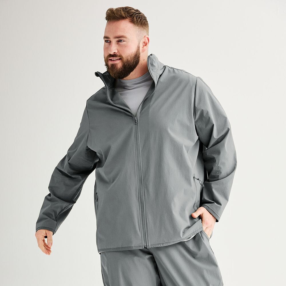 

Легкая куртка с молнией во всю длину Big & Tall Tek Gear, цвет Smokey Slate