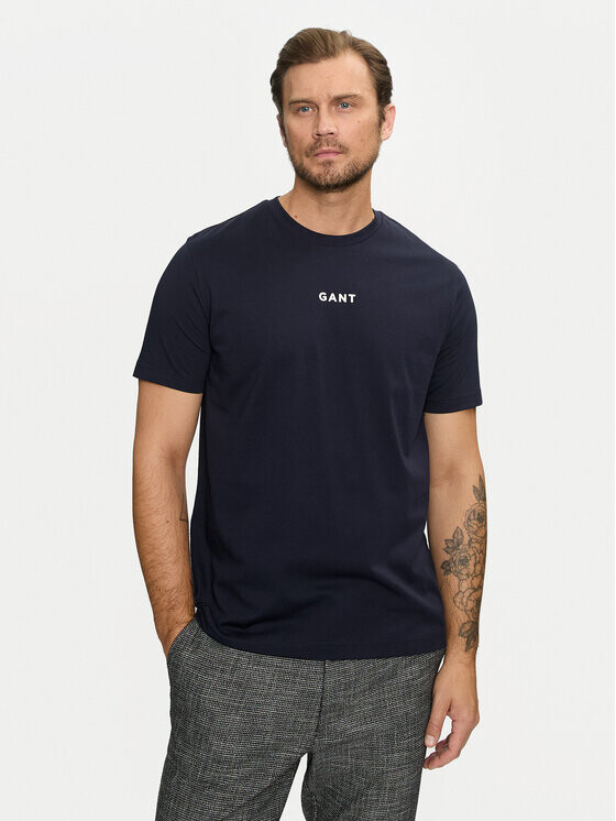 

Футболка стандартного кроя Gant, синий