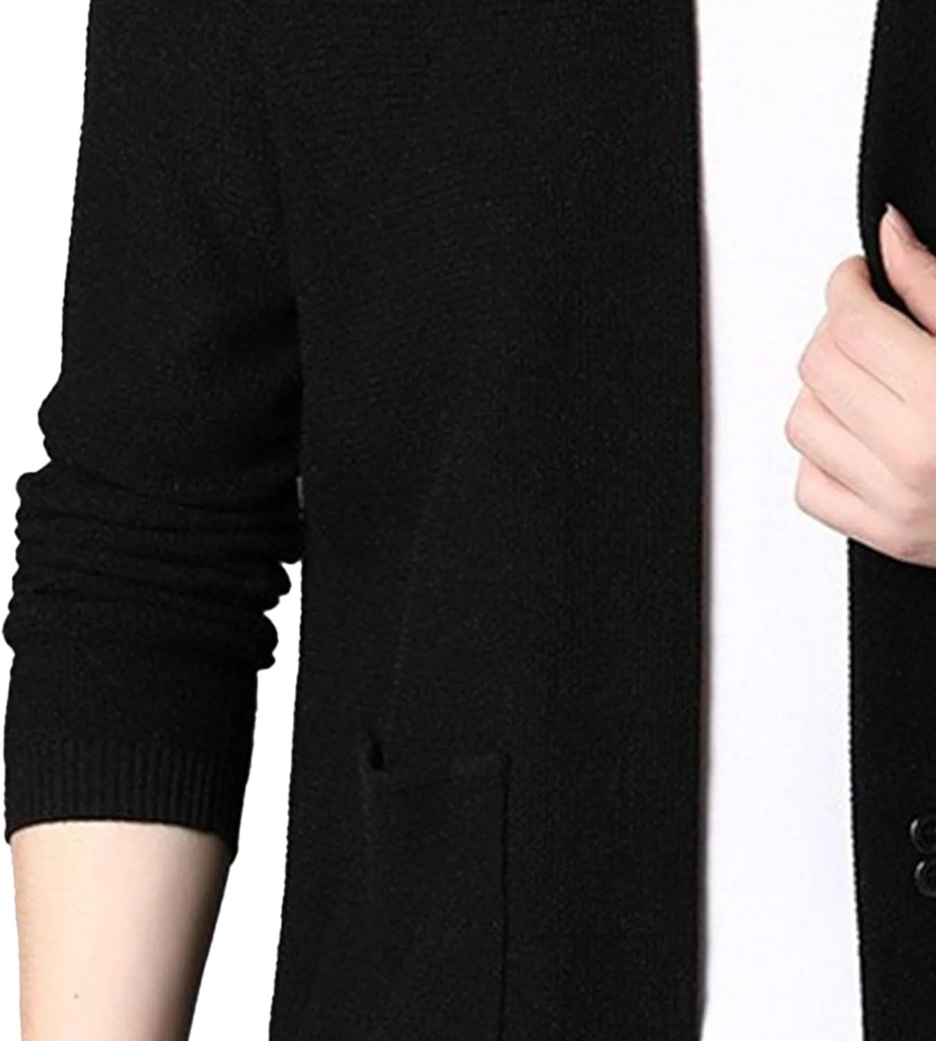 Мужской кардиган с шальным воротником Slim Fit — фото 4