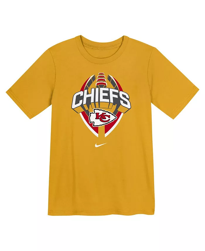 Футболка с изображением легенды дошкольной подготовки Kansas City Chiefs Gold Nike — фото 3