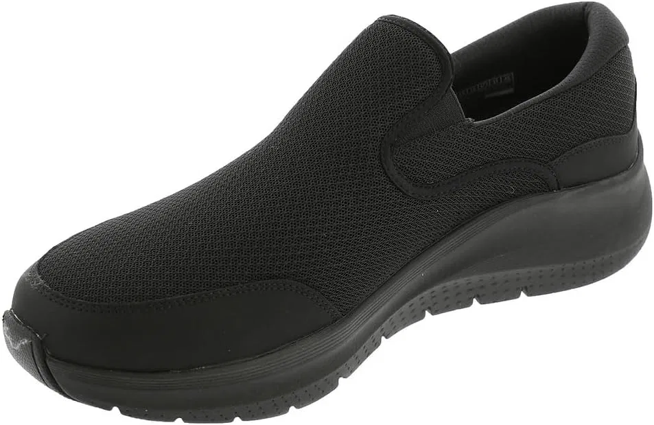 Мужские слипоны Skechers Arch Fit 2.0 Vallo, Black — фото 4