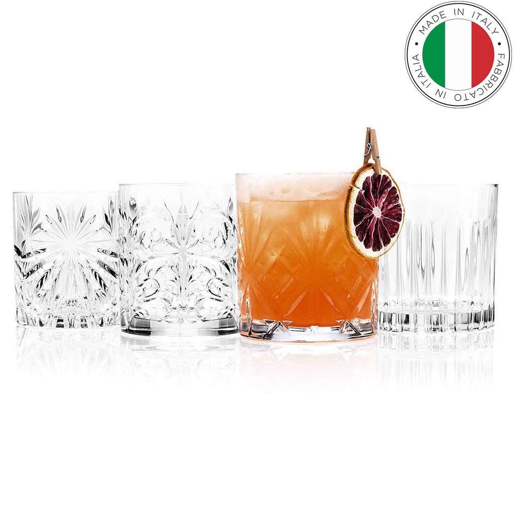 

Хрустальные бокалы для виски RCR "Mixology", набор из 4 шт