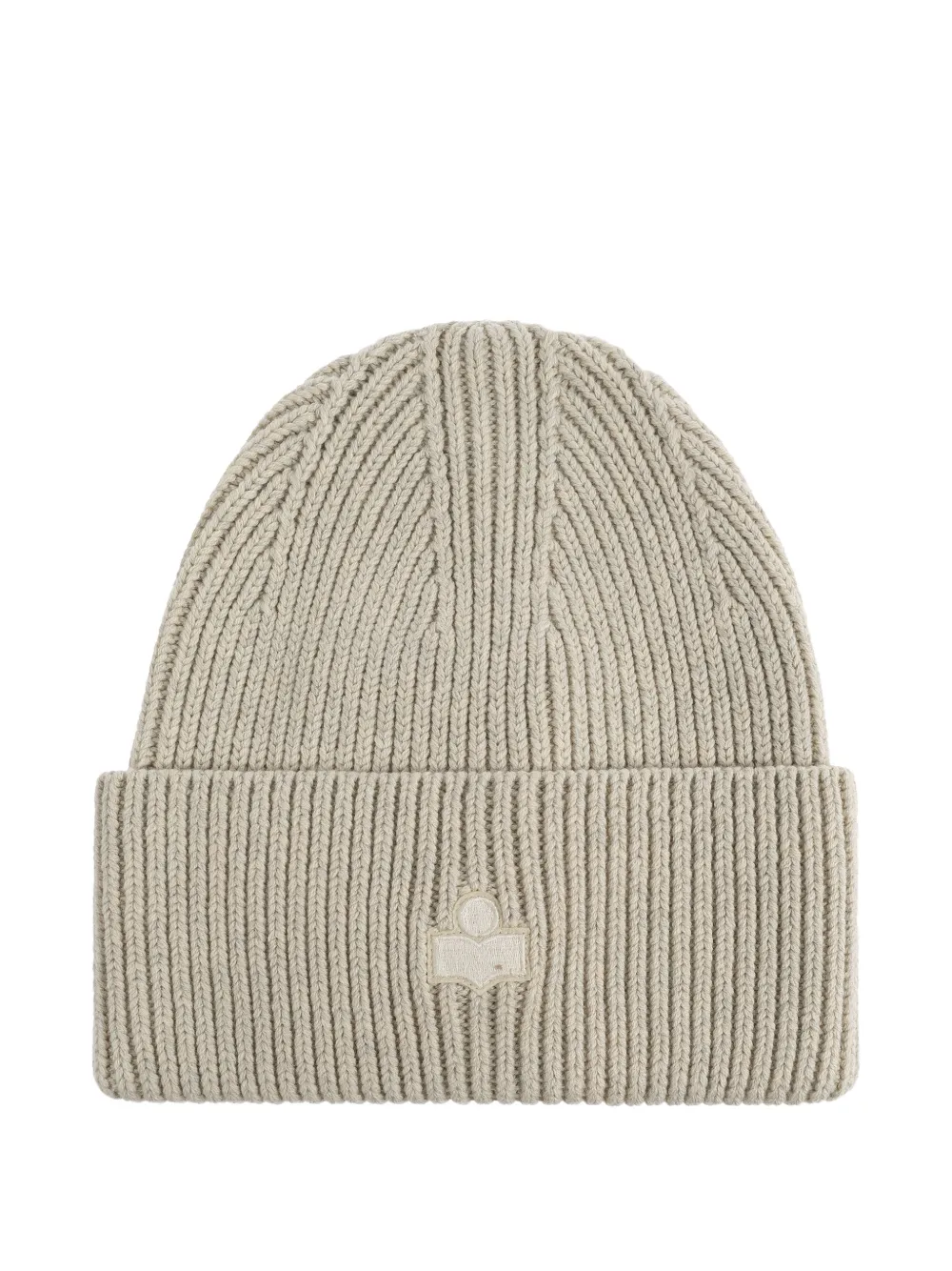 

Шерстяная шапка с логотипом Isabel Marant, бежевый