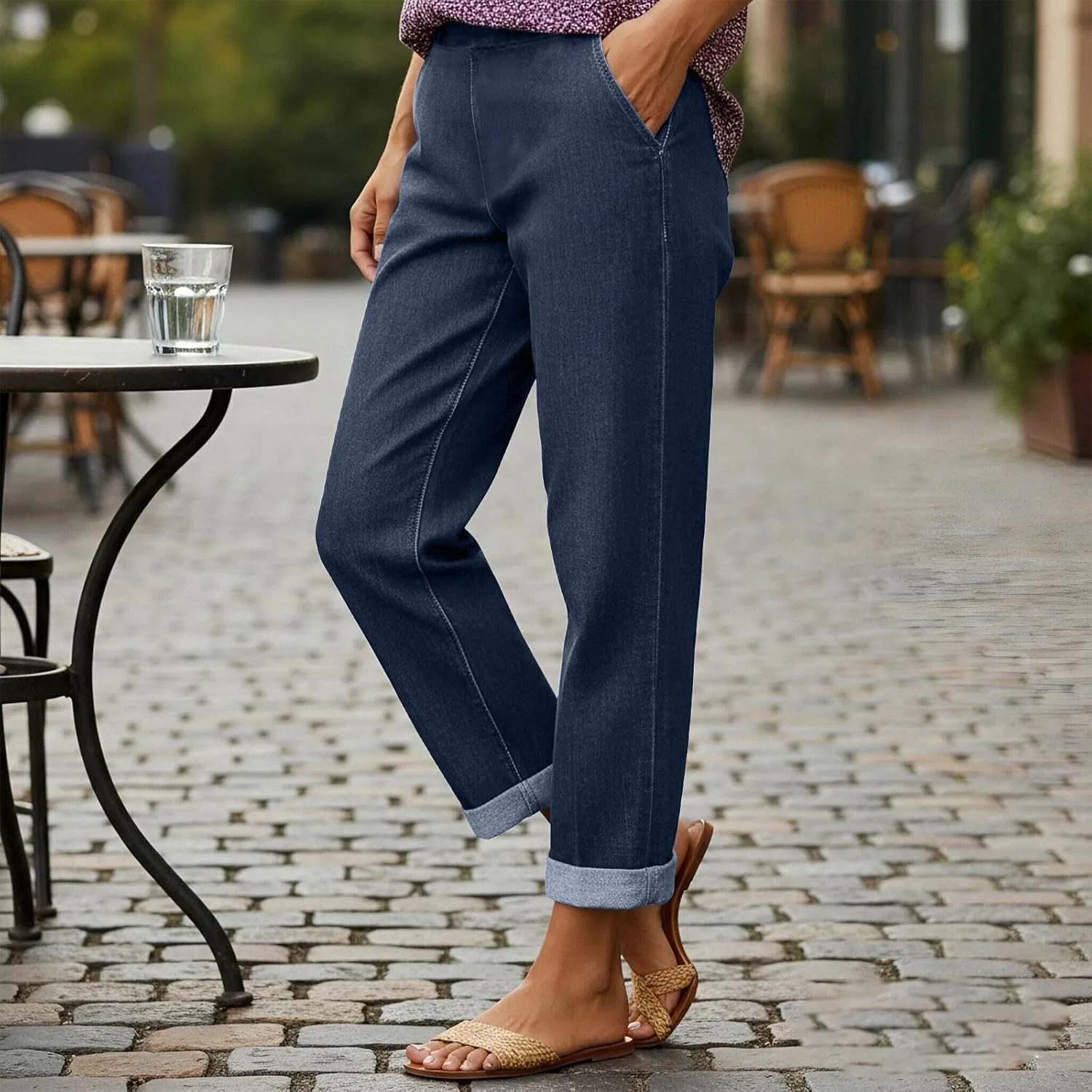 Джинсы Straight Leg, Blue#01 — фото 3