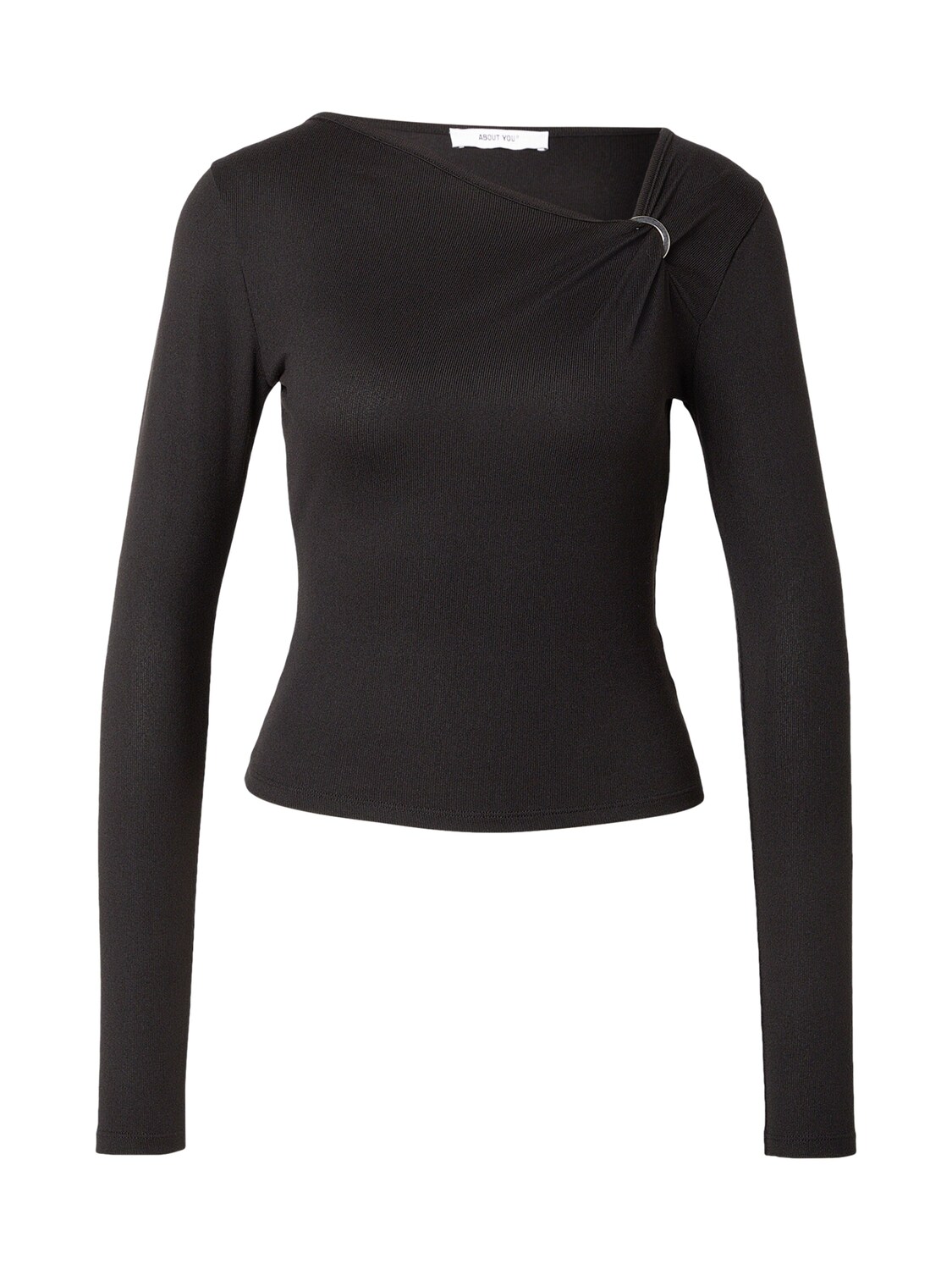 

ABOUT YOU Лонгслив 'Charlie' в черном цвете