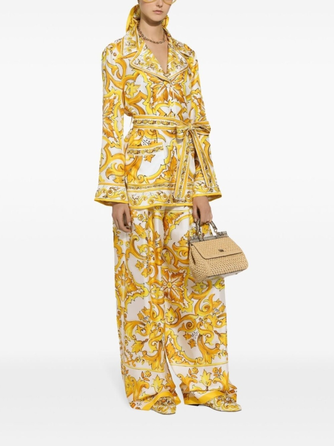 Dolce & Gabbana сумка на плечо Sicily среднего размера, нейтральный цвет — фото 2