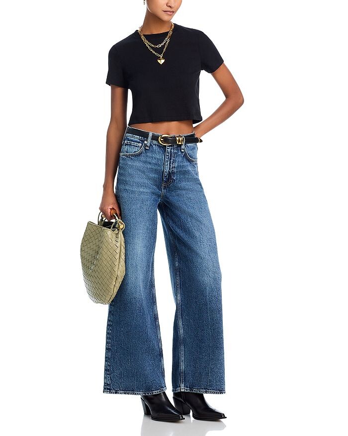 

Джинсы с широкими штанинами и высокой посадкой Sofie rag &bone rag & bone, синий