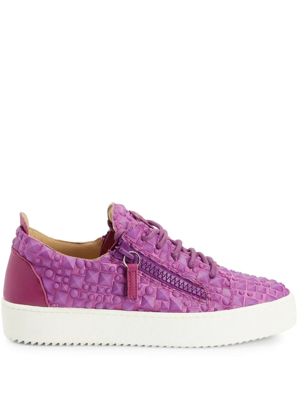 Декорированные кроссовки Giuseppe Zanotti, фиолетовый