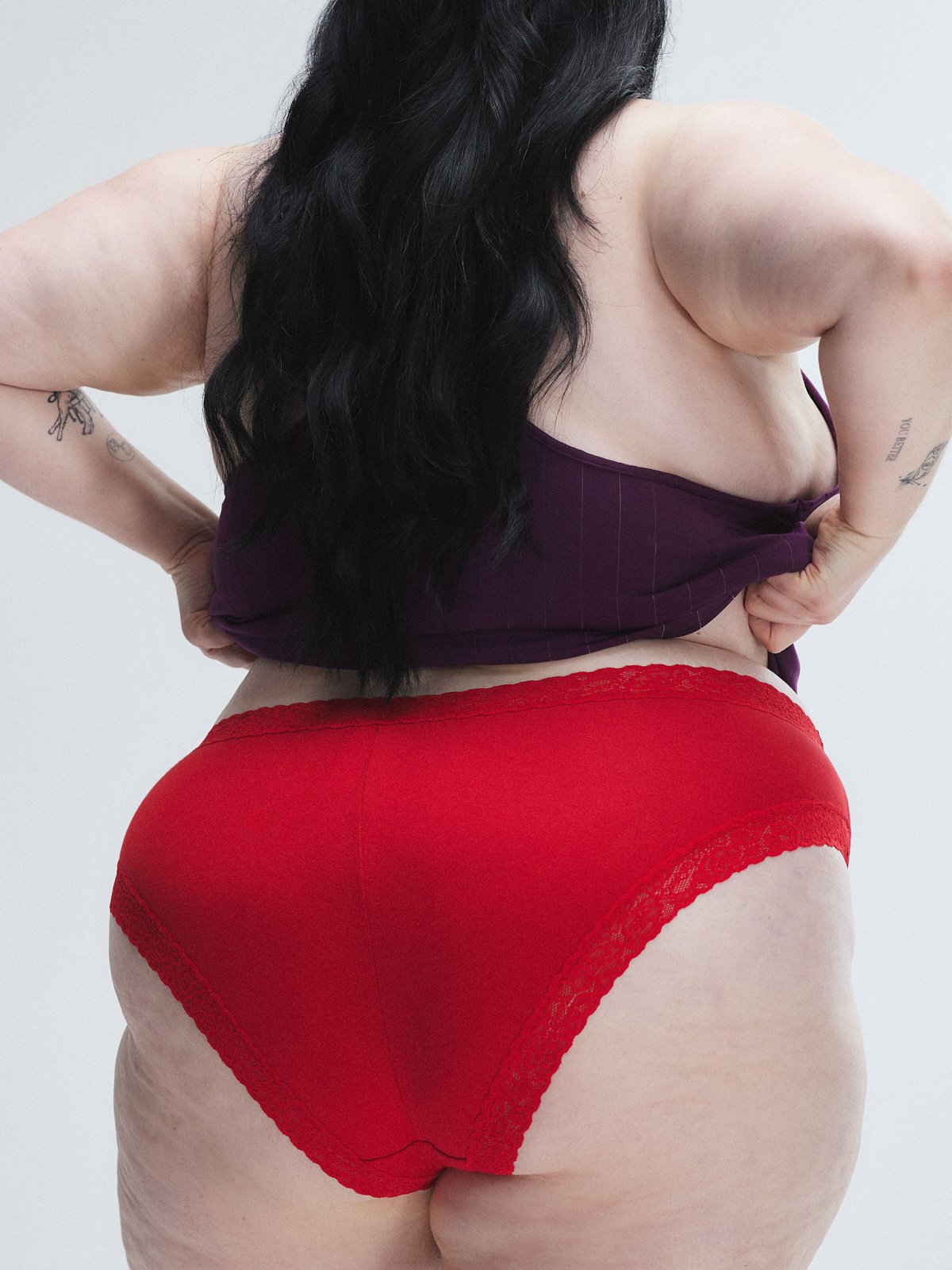 

Трусики Savage X Fenty Cotton Essentials Lace-Trim, цвет Timeless Red